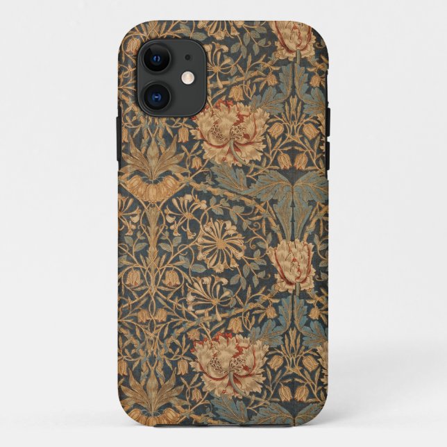 William Morris Honeysuckle Rich Wallpaper Case-Mate iPhone Case (Back)