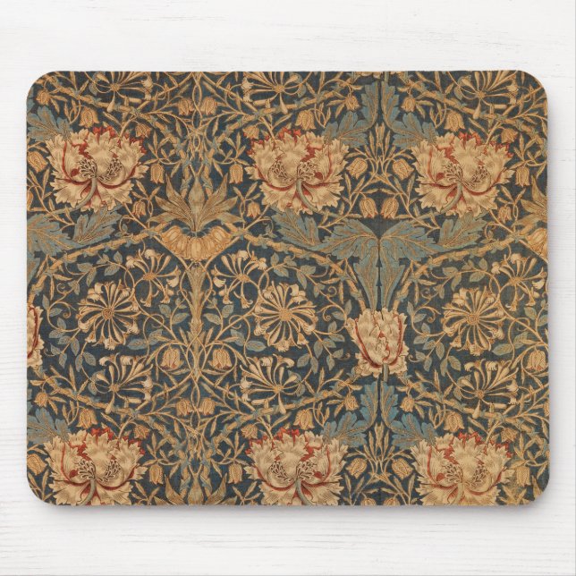 William Morris Honeysuckle Rich Wallpaper Mouse Mat (Front)