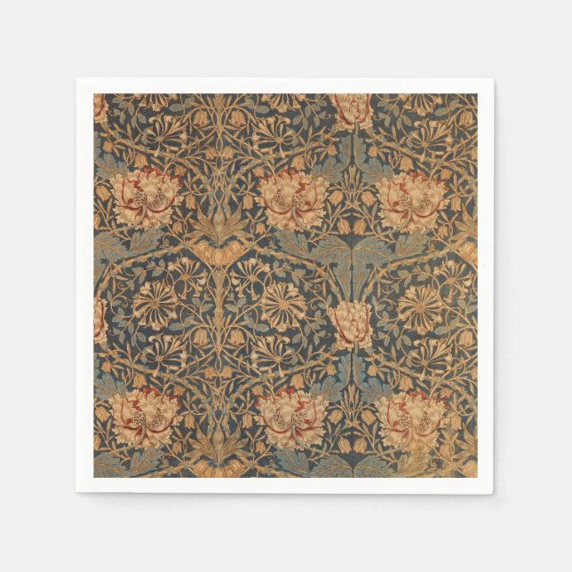 William Morris Honeysuckle Rich Wallpaper Napkin (Front)