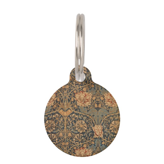 William Morris Honeysuckle Rich Wallpaper Pet Tag (Front)