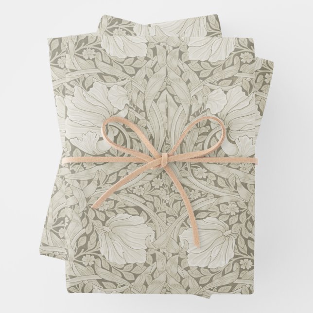 William Morris, Honeysuckle Wrapping Paper Sheet (In situ)