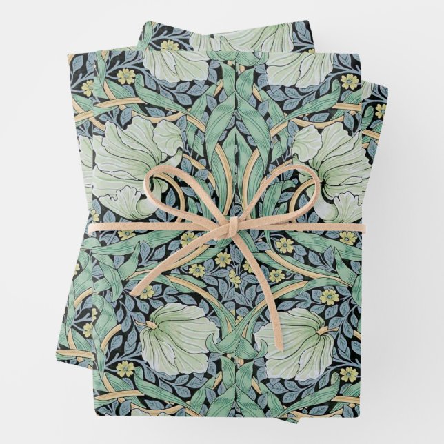William Morris, Honeysuckle Wrapping Paper Sheet (In situ)