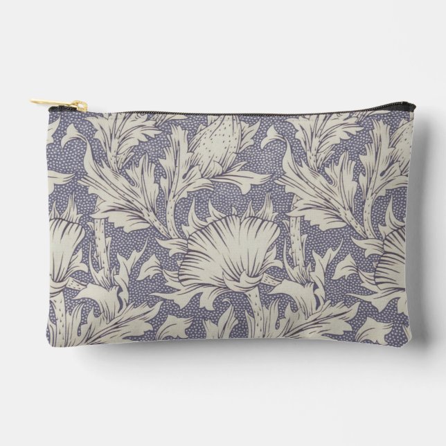 William Morris Horn Poppy Classic Floral Accessory Pouch (Front)