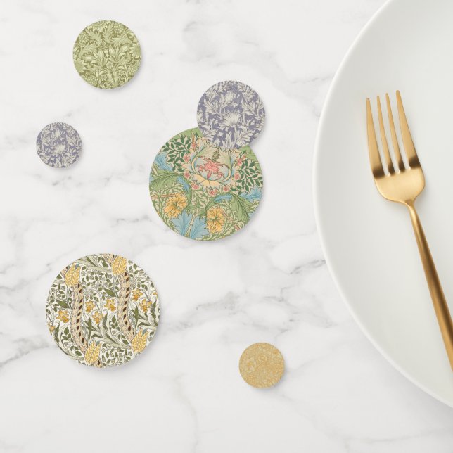 William Morris Horn Poppy Classic Floral Confetti (Group)