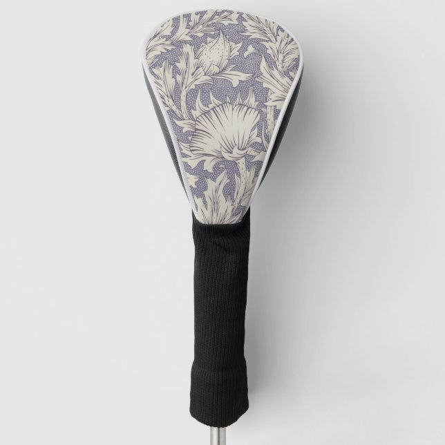 William Morris Horn Poppy Classic Floral Golf Head Cover (Front)
