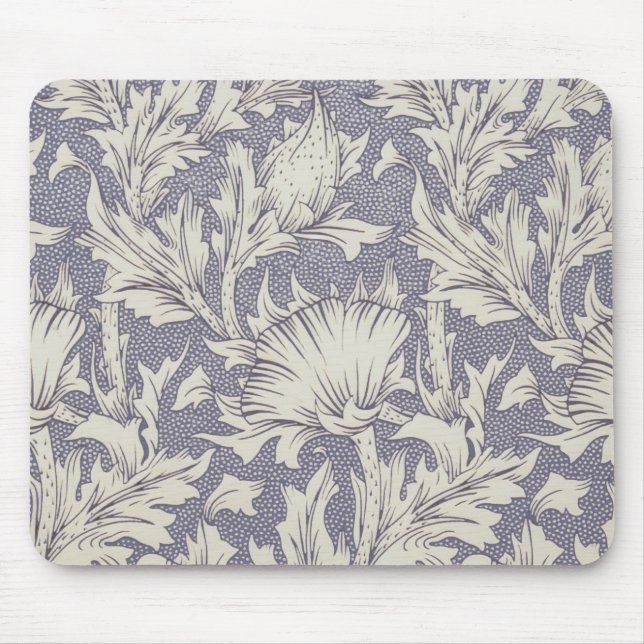 William Morris Horn Poppy Classic Floral Mouse Mat (Front)