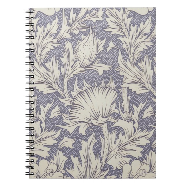 William Morris Horn Poppy Classic Floral Notebook (Front)