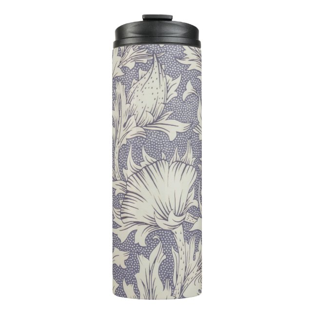 William Morris Horn Poppy Classic Floral Thermal Tumbler (Front)