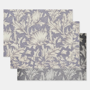 William Morris Horn Poppy Wallpaper Print: Vintage Wrapping Paper Sheet