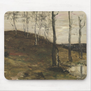 William Morris Hunt - Hillside with Trees Mouse Mat