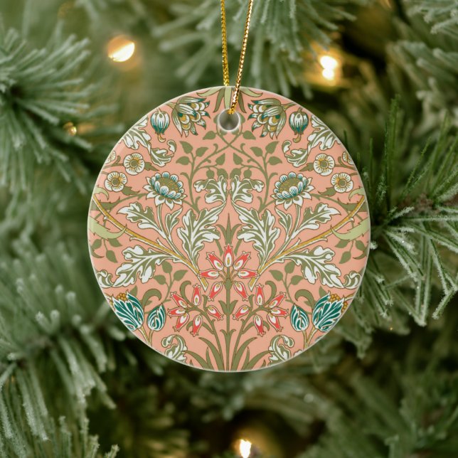 William Morris Hyacinth Flower Rose Art Ceramic Tree Decoration (Tree)