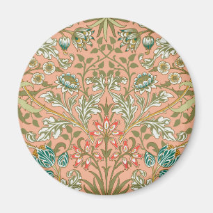 William Morris Hyacinth Flower Rose Art Pattern Magnet