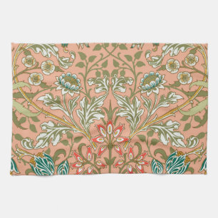 William Morris Hyacinth Flower Rose Art Tea Towel