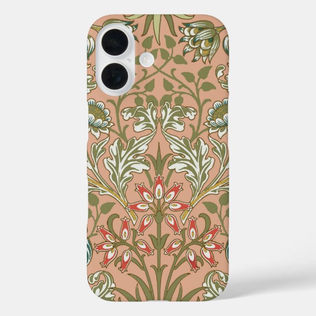 William Morris Hyacinth Pattern Dusty Rose Case-Mate iPhone Case (Back)