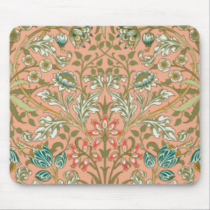 William Morris Hyacinth Pattern Dusty Rose Mouse Mat