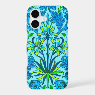 William Morris Hyacinth Print, Cerulean Blue