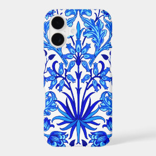 William Morris Hyacinth Print, Cobalt Blue & White