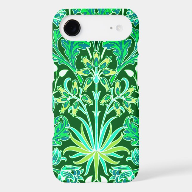 William Morris Hyacinth Print, Emerald Green (Back)