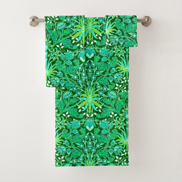 Emerald Green Bath Towels Zazzle.co.uk
