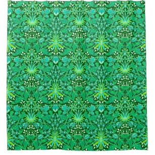 Dark Green Shower Curtains Zazzle Co Uk