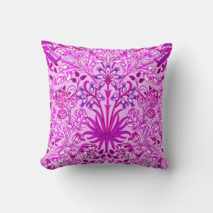 William Morris Hyacinth Print, Lavender and Violet Cushion