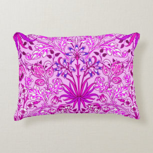 William Morris Hyacinth Print, Lavender and Violet Decorative Cushion