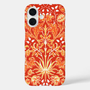 William Morris Hyacinth Print, Mandarin Orange  iPhone 16 Case