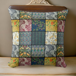 William * Morris II Art Nouveau Quilt Patch  Cushion