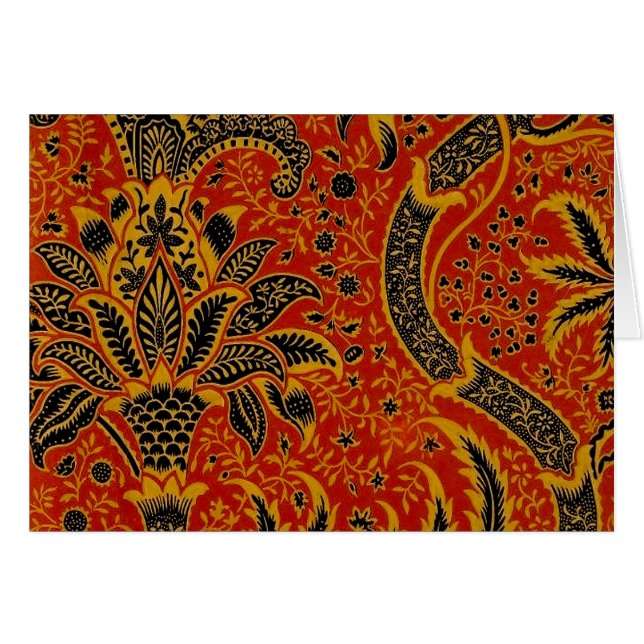 William Morris India Red Floral (Front Horizontal)