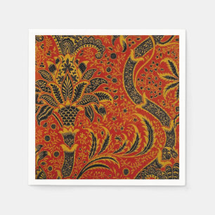 William Morris India Red Floral Napkin
