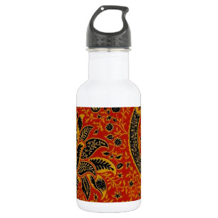 William Morris India Red Floral Vintage Classic 532 Ml Water Bottle