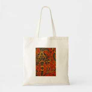 William Morris India Red Floral Vintage Classic Tote Bag