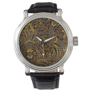 William Morris India Red Floral Watch