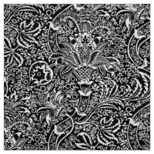 William Morris Indian, Black and White Fabric