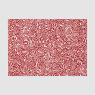 William Morris Indian, Dark Red and White Tissue Paper
