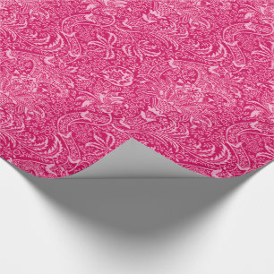 William Morris Indian, Deep Fuchsia Pink Wrapping Paper