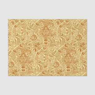 William Morris Indian, Mustard Yellow and Gold Tissue Paper