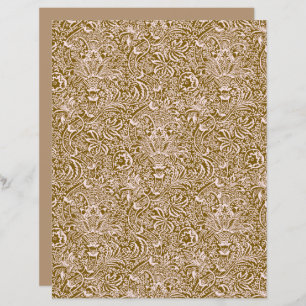 William Morris Indian, Taupe Tan and Beige 