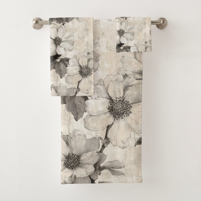 William Morris Inspire Pattern Bath Towel Set (Insitu)