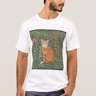 William Morris Inspired Cat 1 T-Shirt