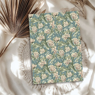 William Morris inspired cream pastel green sage Tissue Paper