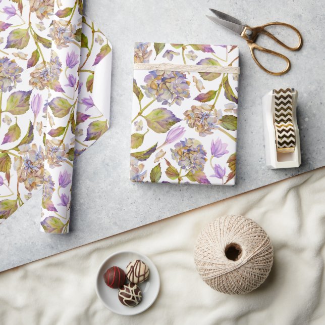 William Morris Inspired Floral  Wrapping Paper (Crafts)