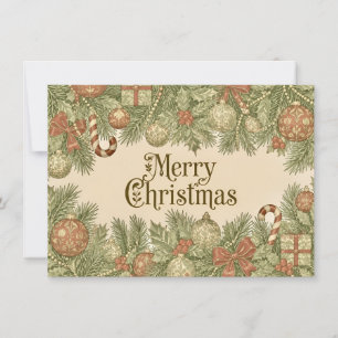 William Morris Inspired Merry Christmas Card