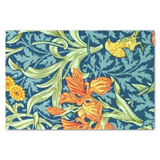 William Morris Iris Tissue Paper Zazzle.co.uk