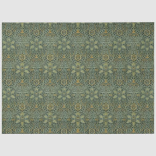 William Morris Ispahan Teal Green Floral Art Tissue Paper