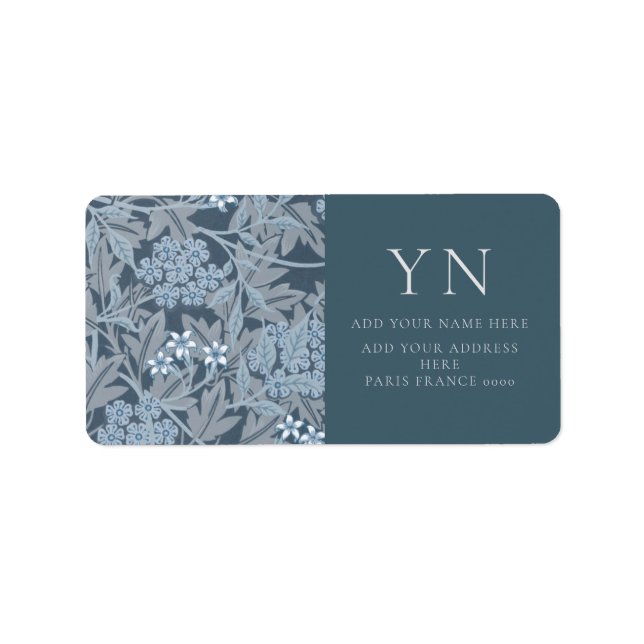 WILLIAM MORRIS JASMINE ADDRESS LABEL (Front)