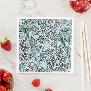 William Morris Jasmine and Leaves Pattern Napkin