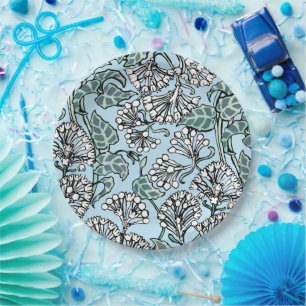 William Morris Jasmine and Leaves Pattern Paper Plate