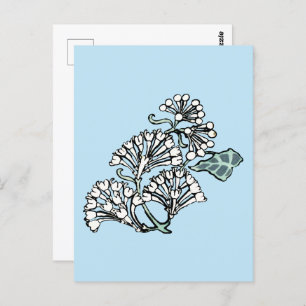 William Morris Jasmine and Leaves Pattern Postcard