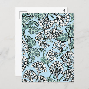 William Morris Jasmine and Leaves Pattern Postcard